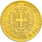 Vittorio emanuele II - 20 lire 1853 Genova P ... 