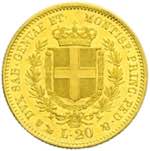 Vittorio Emanuele II - 20 lire 1856 Genova P ... 