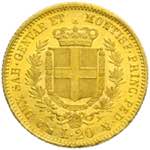 Vittorio Emanuele II - 20 lire 1858 Genova P ... 
