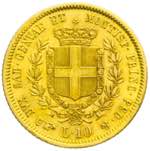 Vittorio Emanuele II - 10 lire 1850 Torino B ... 