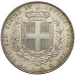 Vittorio Emanuele II - 5 lire 1854 Torino B ... 