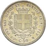Vittorio Emanuele II - 50 centesimi 1856 ... 