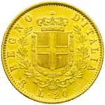 Vittorio Emanuele II - 20 lire 1870 Roma R ... 