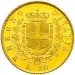 Vittorio Emanuele II - 20 lire 1876 Roma R ... 