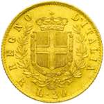 Vittorio Emanuele II -20 lire 1877 Roma R ... 
