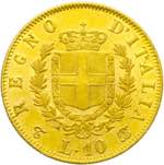 Vittorio Emanuele II - 10 lire 1865 Torino T ... 