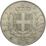 Vittorio Emanuele II - 5 lire 1869 Milano M ... 