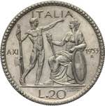 Vittorio Emanuele III 20 lire 1933 anno XI ... 
