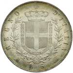 Vittorio Emanuele II - 5 lire 1875 Milano M ... 