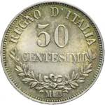Vittorio Emanuele II - 50 centesimi 1866 ... 