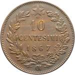 Vittorio Emanuele II - 10 centesimi 1867 ... 