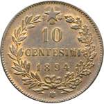 Umberto I - 10 centesimi 1894 Birmingham Cu. ... 