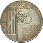 Vittorio Emanuele III - 20 lire 1928 anno VI ... 