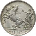 Vittorio Emanuele III - 10 lire 1933 Roma ... 