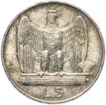Vittorio Emanuele III - 5 lire 1932 Roma Ag. ... 