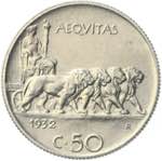 Vittorio Emanuele III - 50 centesimi 1932 ... 