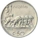 Vittorio Emanuele III - 50 centesimi 1933 ... 