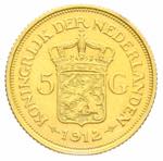 Olanda - Guglielmina - 5 gulden 1912 Av. 5 ... 