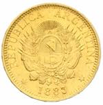 Argentina - un argentino 1883 Av. peso o ... 