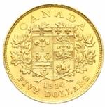 Canada - Giorgio V - 5 dollari 1914 Ottawa ... 