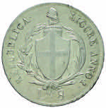 Genova Repubblica Ligure 8 lire 1798 anno I ... 