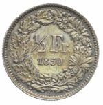 Svizzera - 50 centesimi 1850 Berna Ag. 50 ... 