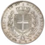 Carlo Alberto - 5 lire 1843 Genova P in ... 