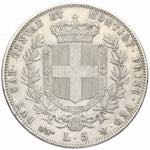 Vittorio Emanuele II - 5 lire 1851 Torino B ... 