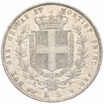 Vittorio Emanuele II - 5 lire 1857 Torino B ... 