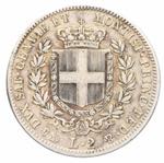 Vittorio Emanuele II - 2 lire 1850 Genova P ... 