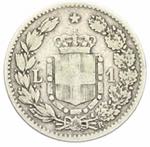 Umberto I - 1 lira 1883 Roma Ag. 1 lira ... 
