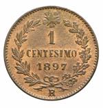 Umberto I - Centesimo 1897 rame. Centesimo ... 