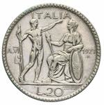 Vittorio Emanuele III - 20 lire 1927 anno VI ... 