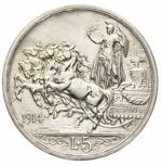 Vittorio Emanuele III - 5 lire 1914 Roma Ag. ... 