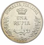 Vittorio Emanuele III - Rupia 1919 Roma Ag. ... 