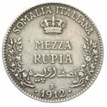 Vittorio Emanuele III - Mezza rupia 1912 ... 