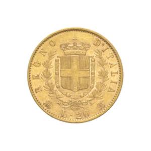 Vittorio Emanuele II - 20 lire 1873 - Milano ... 