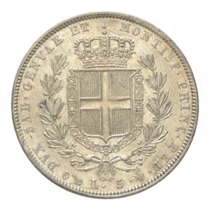 Carlo Alberto - 5 lire 1837 Genova P in ... 