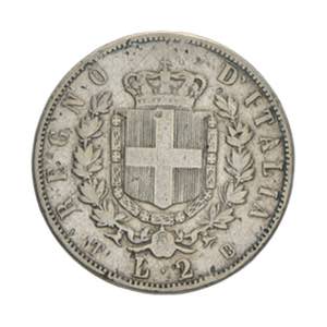 Vittorio Emanuele II - 2 lire 1861 Torino ... 