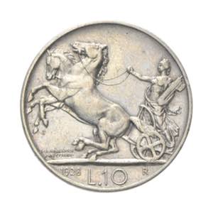 Vittorio Emanuele III - 10 lire 1928 Roma ... 