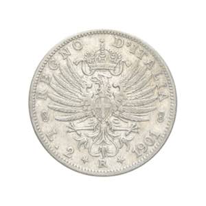 Vittorio Emanuele III - 2 lire 1901 Roma Ag. ... 
