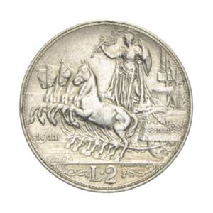 Vittorio Emanuele III - 2 lire 1911 Roma Ag. ... 