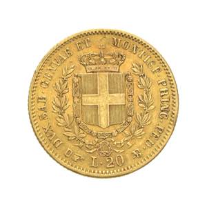 Vittorio Emanuele II - 20 lire 1857 - Torino ... 