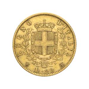 Vittorio Emanuele II - 20 lire 1869 - Torino ... 
