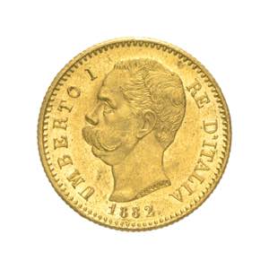 Umberto I - 20 lire 1882 ... 