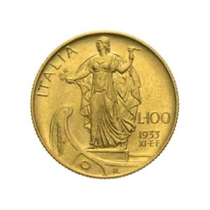 Vittorio Emanuele III - 100 lire 1933 anno ... 
