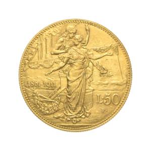 Vittorio Emanuele III - 50 lire 1911 - Roma ... 