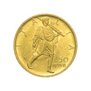 Vittorio Emanuele III - 50 lire 1933 anno XI ... 