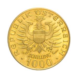 Austria - moneta commemorativa da 1000 ... 