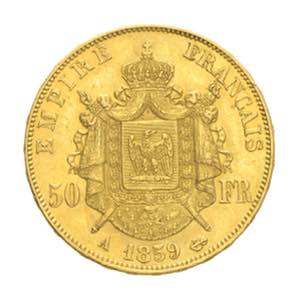 Francia - Napoleone III - 50 franchi 1859 - ... 